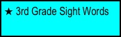  3rd Grade Sight Words
