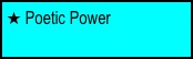  Poetic Power
